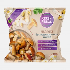 Грибы Green Ribbon Маслята резаные быстрозамороженные 300г